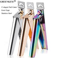 Stainless Steel Nail Cutter Silver Rose Gold Nail Clippers U-Shaped Trimmer Manicure Pedicure Nail Tip Scissors