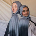 Charming Premium Wide Edge Lightweight Hand Painted Ombre Rayon Hijab Breathable Soft Womens Hijab for Daily Use