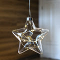 Kanlong Newish 13cm Saint Valentin Home Christmas Glass Decoration Hanging Led Glass Light with LED