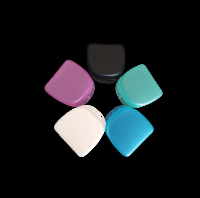 Custom LOGO Dental Retainer Orthodontic Mouth Guard Denture Storage Case Box Retainer Case