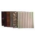 PVC Coated Wood Plastic Composite Fluted Wall Panels for Indoor/Outdoor Use Gym & Exterior Decoration-Waterproof Fireproof