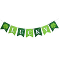 Fishtail LUCKY Banner Luck Clover Party Decorations Festive Celebration Flags
