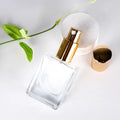 Hot Sale square Spray Bottles 1oz 30ml 50ml 100ml Empty Glass Perfume Bottle for Cosmetic Packaging