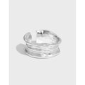 High Quality S925 Sterling Silver Wide Heavy Roughness Rings for Women Unique Creative Design Classic for Parties Anniversaries