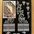 19*25cm DIY Painted Henna Body Art Hallow Stencils Templates Temporary Sticker Packing with Photos on It