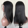 4x4 Natural Straight 14 Inch Cuticle Aligned Brazilian Human Hair Vendor hd Transparent Lace Front Closure Wig