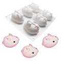 Non-stick DIY Easy Release 6 Cavities Rabbit Mousse Cake Molds Moldes Para Gelatinas Molde Silicon Reposteria
