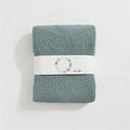 Cheap Soft Simple Solid Color 100% Acrylic Knitted Throw Blanket for Sofa Home Decor  JY