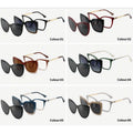 2025 New Arrival Women Clip on Optical Glasses Blocking Cat Eyeglasses Clip Photochromic Lens TR90 Metal Optical Glasses Unisex