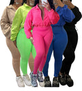Fall Winter Track Suits for Women 2 Piece Outfits Set Workout Gym and Jogger Legging Pants Sweatsuits