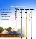 None Slip Foot Comfort Easy Grip Moulded Handle Folding Walking Stick Cane