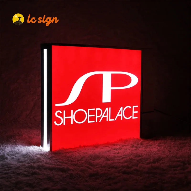Supply Store Real Estate Construction Neon Acrylic Light Box Signage LED Advertising Light Boxes