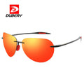 Dubery D132 Oval Round Plastic Rimless Colorful Mirror Sunglasses 2025 MegaBDM