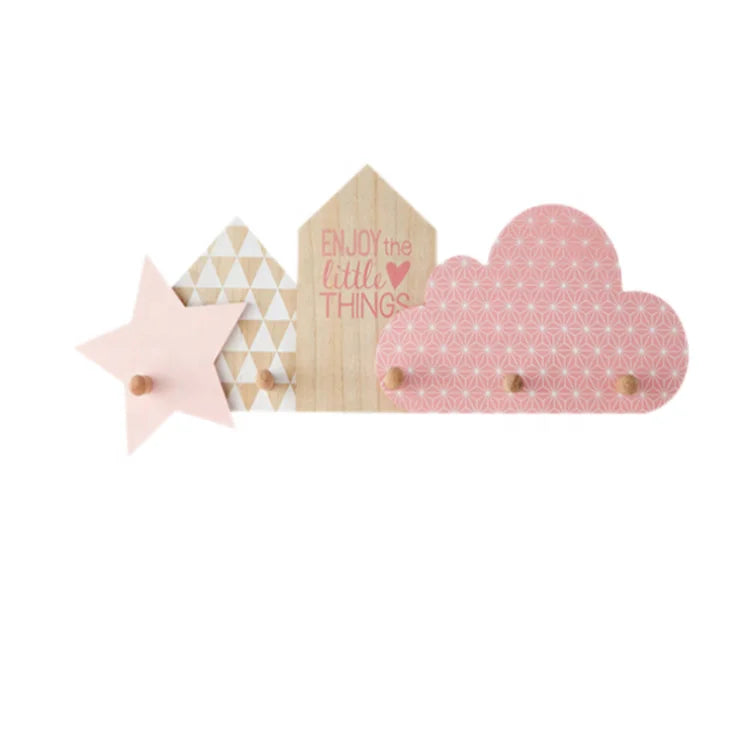 Custom Design Fashion New Home Decoration Wooden Wall Pendant Hook Clothes Hat Wall Hanging Products Wall Decoration