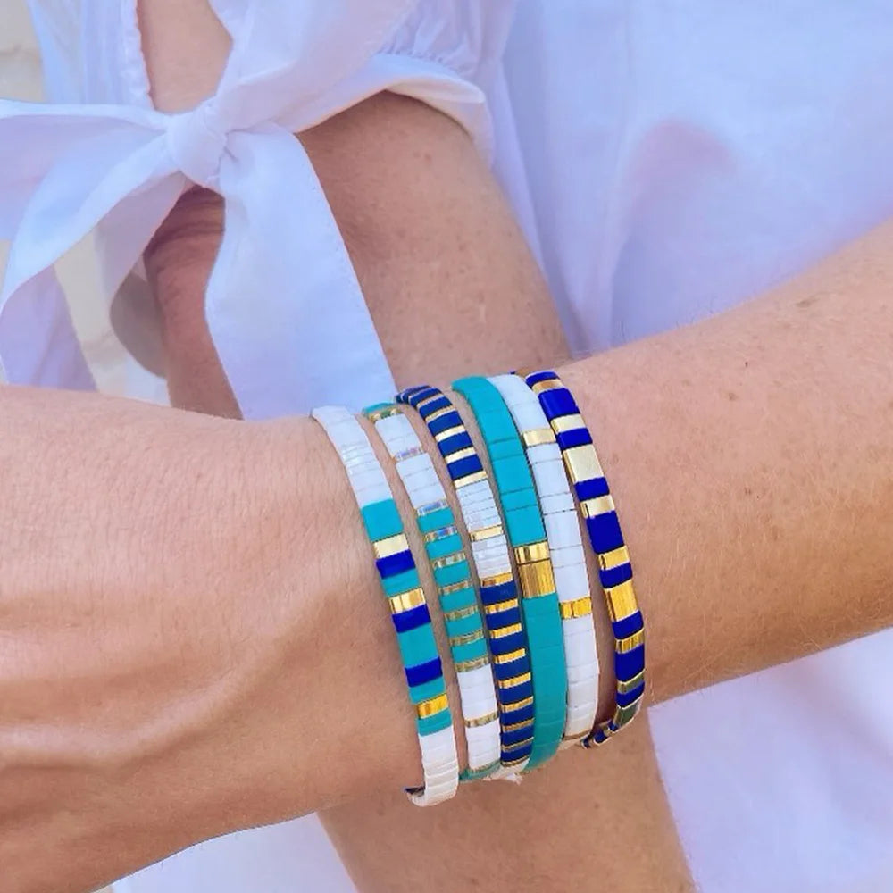 Go2boho Tila Bracelets for Women Miyuki Pulseras Jewelry Fashion 2023 Bohemian Jewellery Stretch Bracelets Wholesale Accessories