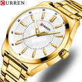 2023 New CURREN 8407 Fashion Business Quartz Watch for Men Luxury Wrist Full Steel Band Classic Male Clock Dropshipping Watches