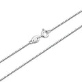 0.8mm Box Chain Machine Made Chain Real Plata 925 Sterling Silver Chains Necklaces Jewelry