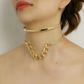 Unique Design Women Metal Torque Choker Necklace Statement Jewelry Fashion Neck Accessories Party Daily