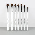 Hot Sale 7pcs Premium Eyeshadow & Eyeliner Brush Set with Bristle & Real Wood Handle