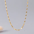 PVD Collarbone Chunky Chain Fashion Jewelry Valentine's Day Gift Stainless Steel 18K Gold Lip Clavicle Necklace for Women