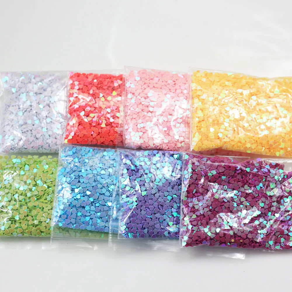 Mini Heart Confetti Nails Glitter Sequins for Crafts Nail Art Decoration DIY Accessories