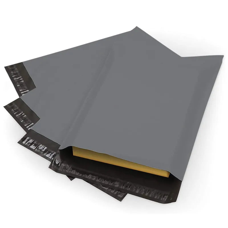 Factory Custom Wholesale Garment Poly Bag Shipping Mailing Bags Black Grey Poly Mailing Courier Packaging Bag