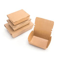 Factory Custom Size Eco Friendly Take Out Container Waterproof Grease Proof Kraft Paper Disposable Food Lunch Box for Restaurant