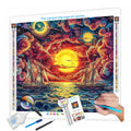 N-2216 Custom DIY Sun Diamond Painting Canvas Print Modern 5D Diamond Painting for Wholesale Art