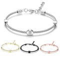 Unique Cable Bracelet Stainless Steel Designer Adjustable Chain Cable Wire Bracelet Bangles for Men Women