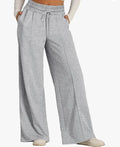 Causal Women's Wide Leg Yoga Pants Drawstring High Waisted Elastic Loose Sweatpants Joggers Pant With Pockets