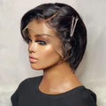 Wholesale Short Curly  Pixie Cut  Lace Wigs13x4x1 Lace Front Side T Part Lace Pixie Cut Human Hair Wigs for Black Woman