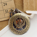Prague Astronomical Fob Chain Clock Half Hunter Steampunk Skeleton Vintage Mechanical Pocket Watch with for Men Gift