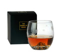 Edo Crystal Tumbler Japan's Mount Fuji Engraved Design Transparent Shot Glass Whiskey Rock Cherry Blossoms Vodka Old Fashioned