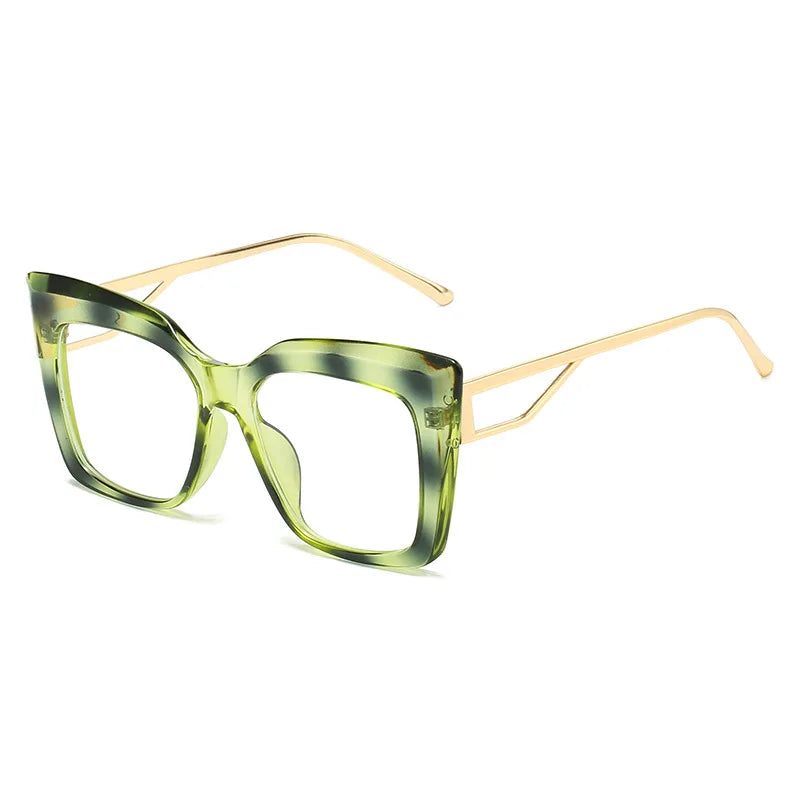 Anti-blue Light Glasses Ins Ladies Personalized Cat-eye Frame Trendy Flat Glasses