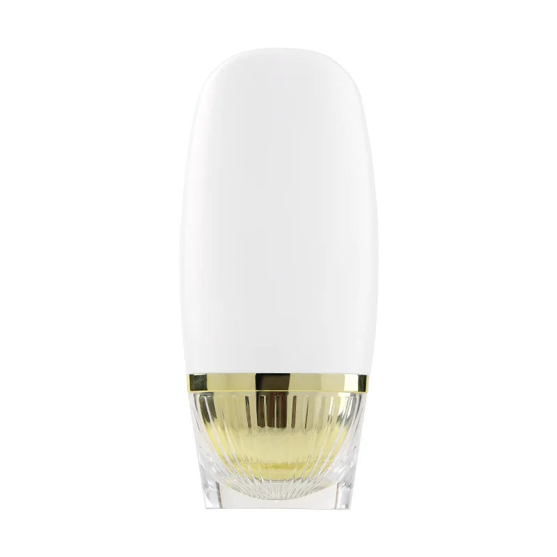 White Cosmetic Lotion Sub-Bottle 50ml Sunscreen Gold Cover Spot Plastic PE Hose for Eye Cream Blush BB Isolation Cream Bottle