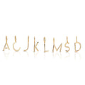 Milskye Silver Vermeil Cute Simple Romantic Delicate Jewelry 18k Gold Plated 925 Sterling Essential Letters Pendant Necklace