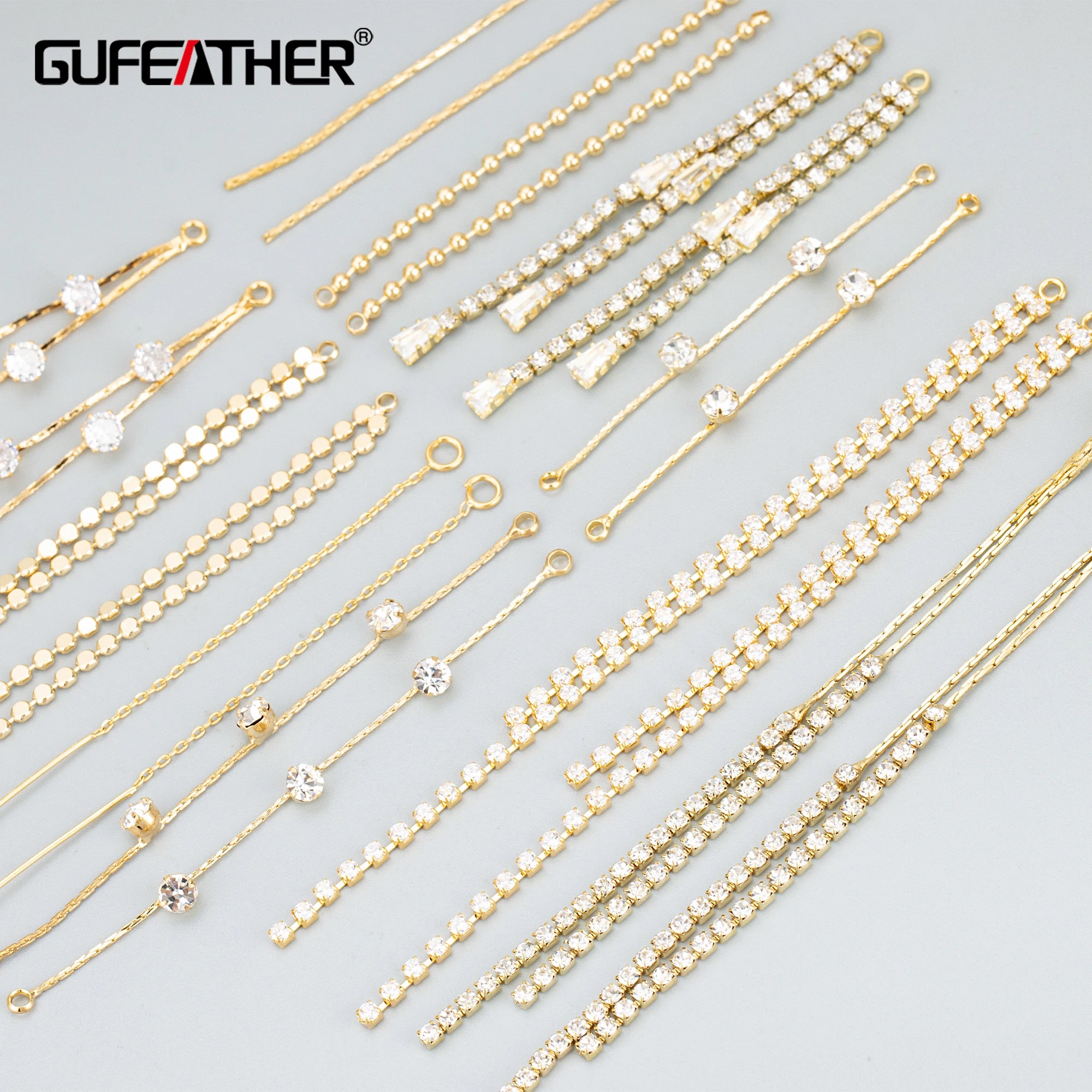 M294  10pcs/lot Jewelry Accessories18k Gold Rhodium Platedcopper Stable Quality Korean Chain Diy Earrings Making Findings