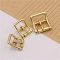 Solid Brass Copper Mini Size Solid Brass Centre bar Belt Buckle Leather Craft Hardware -select Size for Dog Collar