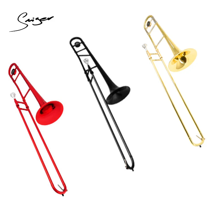 Professional Trombone Bb Tenor Slide Colorful Factory Brass Musical Instrument for Standard Student Beginner Trombone Wholesale