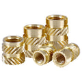 Metric Brass Heat-Set Inserts Knurled Threaded Nut for Plastic 3D Printing Ultrasonic Embedding M2 M3 M4 M5 M6 Brass Nut