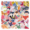50PCS Creative totem aesthetic VSCO vinyl cute cartoon animals sticker