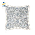 Innermor Newest Hotselling Square Geometric Floral Fringe Luxury 100% Polyester Sofa Cushion Covers Living Room Hotel Boho Home