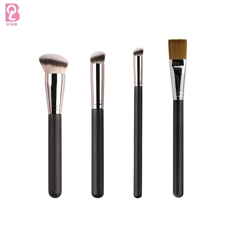 Beiqili Factory Wholesale Mini Flat Concealer Makeup Brush Synthetic Hair Custom Logo Option for Eyeshadow Lip Shaving Brush
