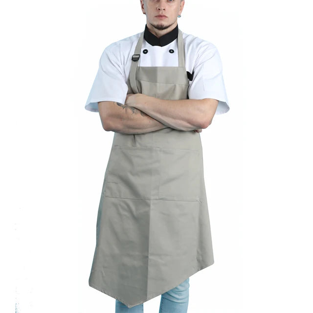 Khaki Red Grey Black Long Sleeveless Large Plus Size Apron-Polyester Cotton Blend Durable Adjustable Waist Machine Washable