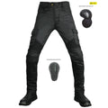 New Drawstring Casual Multi-Pocket Workwear Silicone Protector Motorcycle Racing Pants for Men