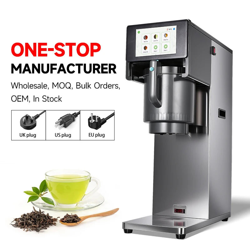 MOSEENER Hot Water Tea Maker Brewer Machine Multifunctional  Bubble Tea Extracting Machine for Quality Milk Tea Shop