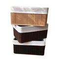 Customizable Color Eco-Friendly American Style Folding Bamboo Laundry Baskets with Collapsible Design for Wardrobe Use
