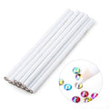 5/10pcs White 17.5cm Nail Art Rhinestone Picking Pen Tool with PP Handle Lightweight 3.6g QIAO Brand