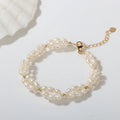 PB101 Handmade Freshwater Pearl Gold Bracelets Women Dainty Pearl Bracelet for Women