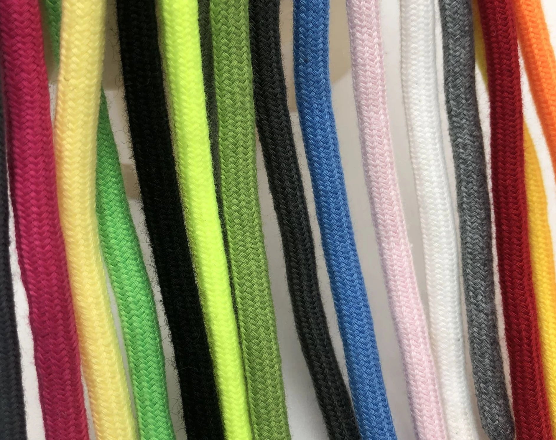 5mm Braided Cotton Round Drawstring Cord for Bags Shoes Home Textile & Garment Use